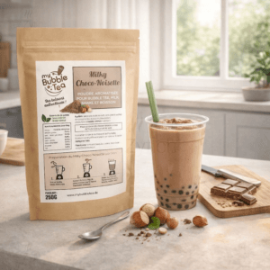 Ein Bild von My Bubble Tea - Schokoladen-Haselnuss Pulver, in der Kategorie Nahrungsmittel Sirup Latte