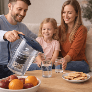 Ein Bild von NATURA PLUS® Filterkanne FAMILY - Blau, in der Kategorie Teekannen und Teesets