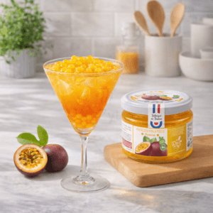 Ein Bild von Passionsfruchtperlen für Bubble Tea - 240g, in der Kategorie Nahrungsmittel Popping Bobas