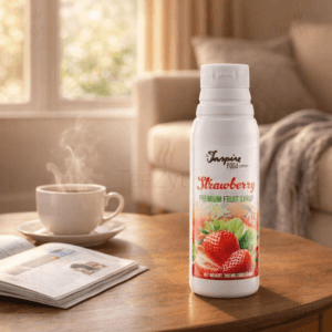 Ein Bild von Premium - Erdbeere - Fruchtsirup, in der Kategorie Nahrungsmittel Sirup
