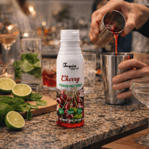 Ein Bild von Premium - Kirsch - Sirup, in der Kategorie Nahrungsmittel Sirup