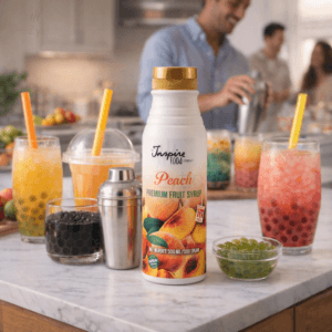 Ein Bild von Premium - Pfirsich - Fruchtsirup, in der Kategorie Nahrungsmittel Sirup