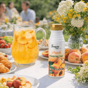 Ein Bild von Premium - Pfirsich - Fruchtsirup, in der Kategorie Nahrungsmittel Sirup