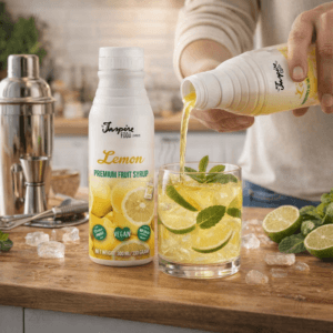 Ein Bild von Premium - Zitrone - Fruchtsirup, in der Kategorie Nahrungsmittel Sirup