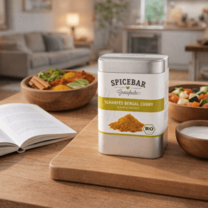 Ein Bild von Scharfes Bengal Curry - Bio - Dose a 70g, in der Kategorie Kräuter und Gewürze Curry