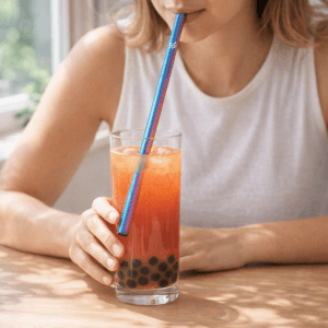 Ein Bild von Strohhalm für Bubble Tea - Rainbow, in der Kategorie Teezubehör