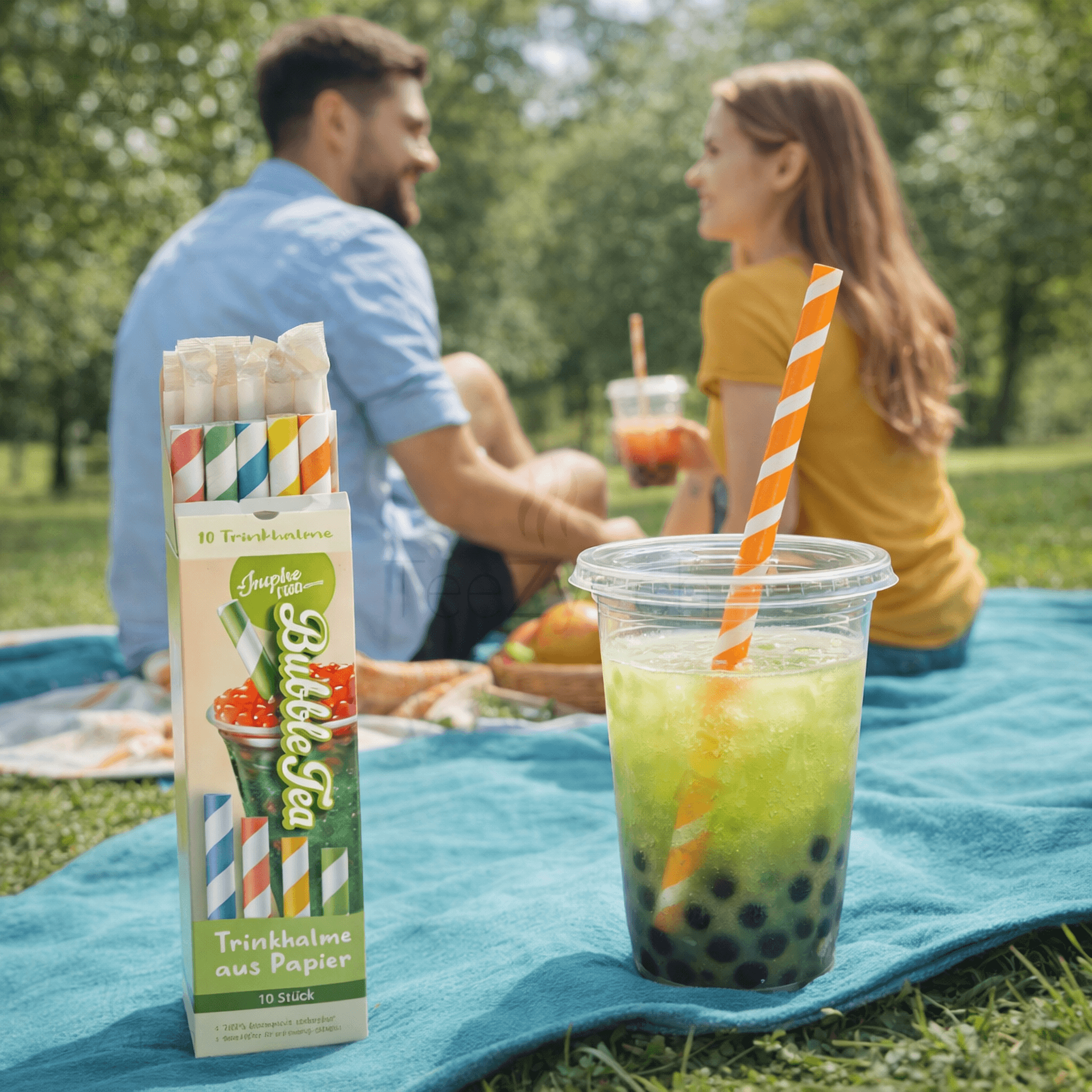 Ein Bild von Strohhalme für Bubble Tea - Pack a 10 Stück, in der Kategorie Teezubehör