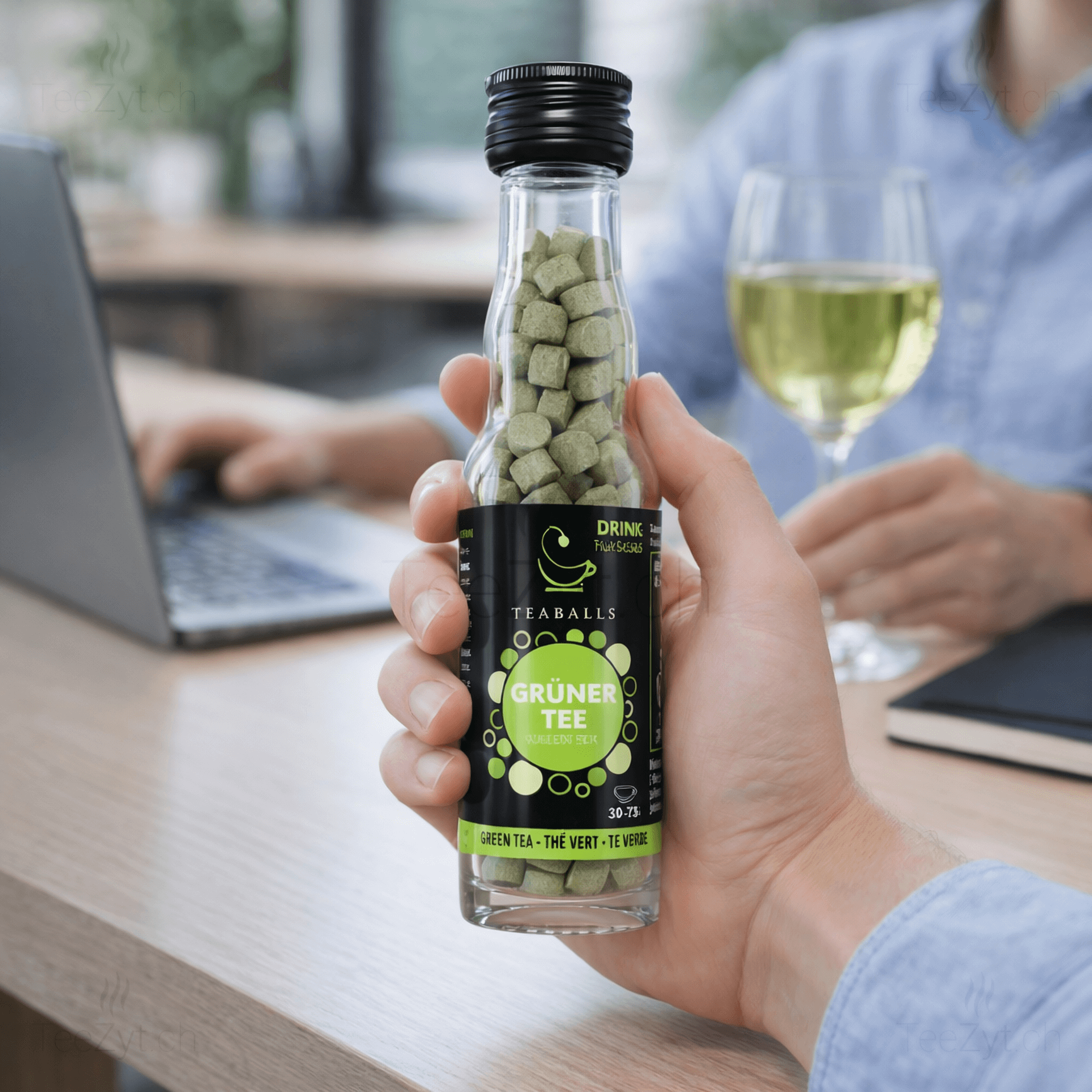 Ein Bild von TEABALLS - Grüner Tee, in der Kategorie Nahrungsmittel Instantgetränke