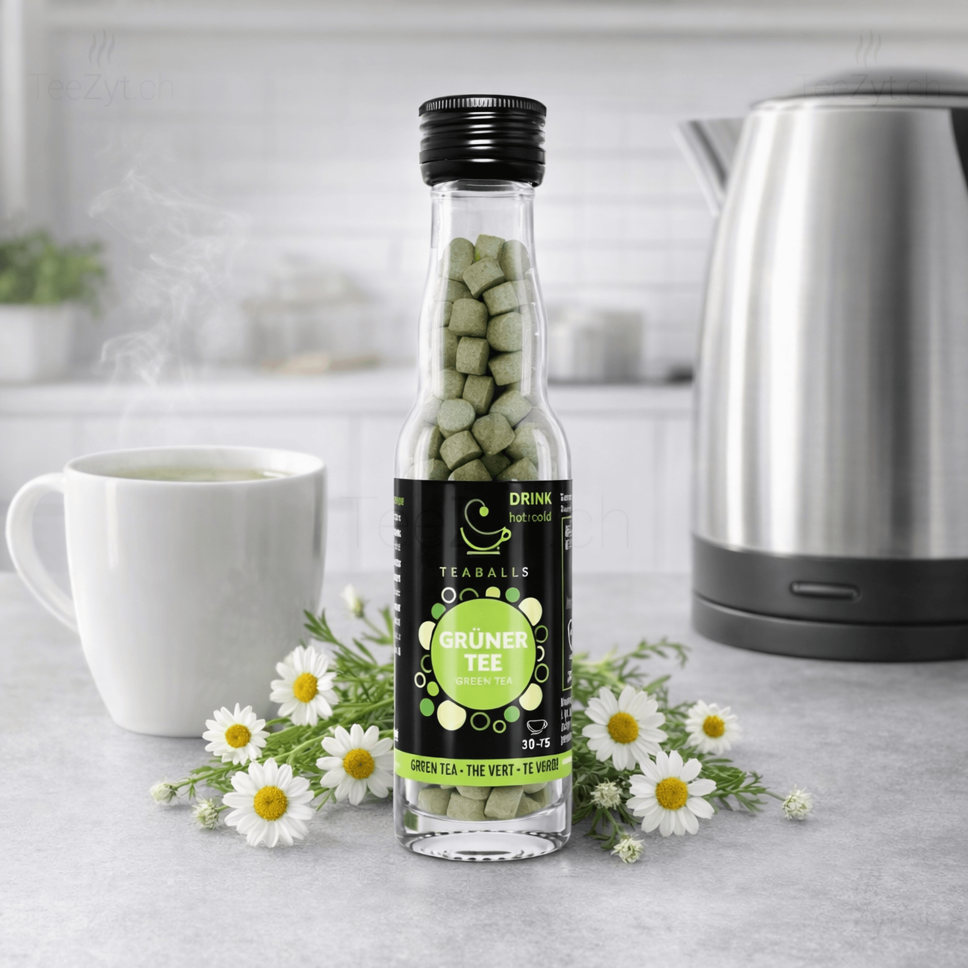 Ein Bild von TEABALLS - Grüner Tee, in der Kategorie Nahrungsmittel Instantgetränke