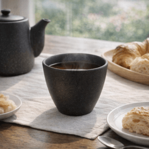 Ein Bild von Tasse - Mono - Schwarz-Braun 140ml, in der Kategorie Teetassen und Gläser