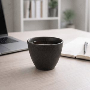 Ein Bild von Tasse - Mono - Schwarz-Braun 140ml, in der Kategorie Teetassen und Gläser
