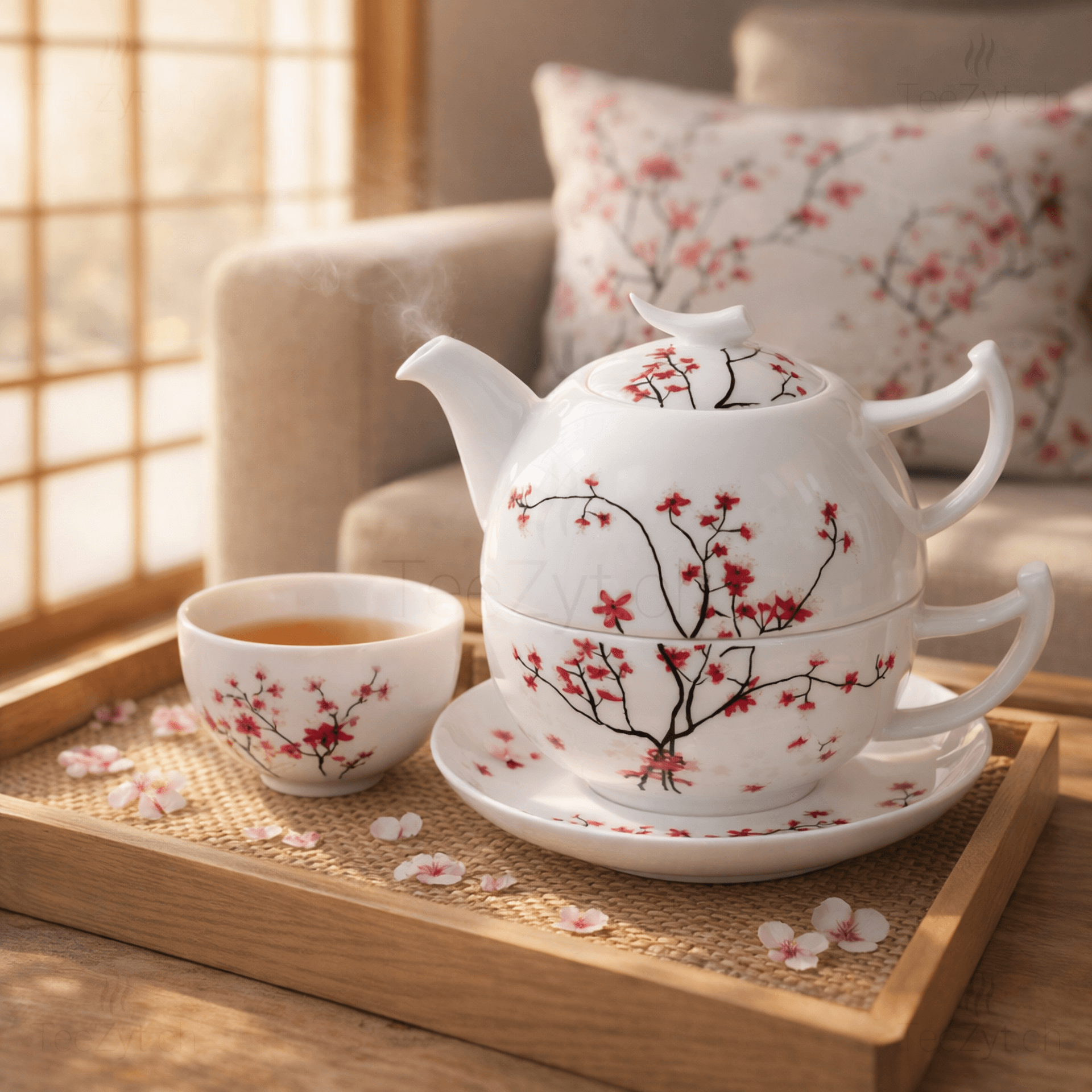 Ein Bild von Tea-for-one "Cherry Blossom", in der Kategorie Teekannen und Teesets