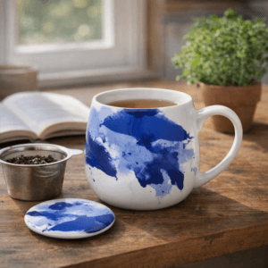 Ein Bild von Tea for you Becher - Seeing Blue, in der Kategorie Teetassen und Gläser