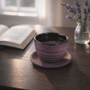 Ein Bild von Teacup Eisenguss 0.12l - Lila - Set a 2 Stück, in der Kategorie Teetassen und Gläser
