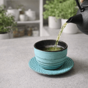 Ein Bild von Teacup Eisenguss 0.12l - Türkis - Set a 2 Stück, in der Kategorie Teetassen und Gläser
