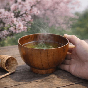 Ein Bild von Tee-Schale Wan aus Holz - natur, in der Kategorie Teetassen und Gläser Matcha Schalen