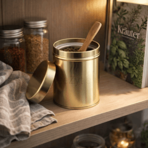 Ein Bild von Teedose - gold, in der Kategorie Teedosen