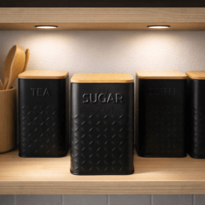Ein Bild von Vorratsdose Schwarz - SUGAR, in der Kategorie Teedosen