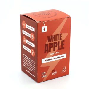 Ein Bild von White Apple - Apfel Zimt - extra Koffein, in der Kategorie Grün Tee aromat. Weisser Tee Tee mit Koffein Tee im Teebeutel kaufen Wintertee