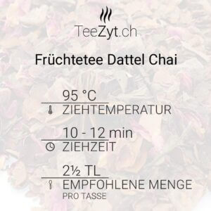 Ein Bild von Früchtetee Dattel Chai, in der Kategorie Früchtetee