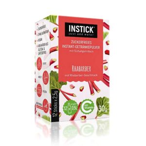 Ein Bild von Instick - Rhabarber - 12 x 2.5g, in der Kategorie Nahrungsmittel Instantgetränke