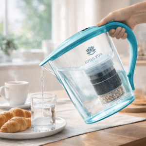 Ein Bild von NATURA PLUS® Filterkanne FAMILY - Aquamarin, in der Kategorie Teekannen und Teesets Karaffen