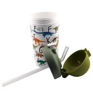Ein Bild von bioloco plant kids cup - dinosaurs, in der Kategorie Teezubehör Thermosflaschen und Trinkflaschen