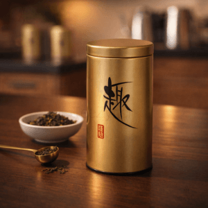 Ein Bild von Dose 150g gold, in der Kategorie Teedosen