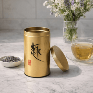 Ein Bild von Dose 150g gold, in der Kategorie Teedosen