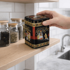 Ein Bild von Dose Black Jap - 100 g, in der Kategorie Teedosen
