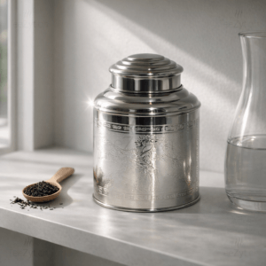 Ein Bild von Edelstahldose Tea Caddy - 200 g, in der Kategorie Teedosen