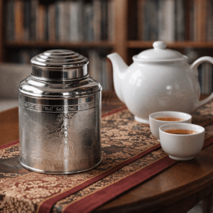 Ein Bild von Edelstahldose Tea Caddy - 200 g, in der Kategorie Teedosen