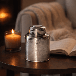 Ein Bild von Edelstahldose Tea Caddy - 70 g, in der Kategorie Teedosen
