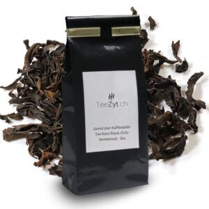 Ein Bild von Gewürztee Kaffeeblatt-Tee Kent Black (fully fermented) - Bio, in der Kategorie Kräutertee und Gewürztee Afrikanischer Tee Bio Tee Schwarztee