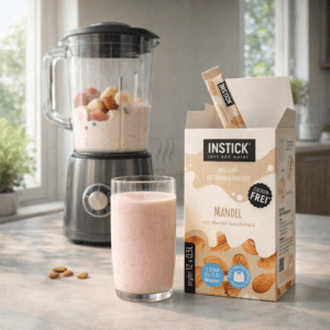Ein Bild von Instick Milk - Mandel - 12 x 2g, in der Kategorie Nahrungsmittel Instantgetränke