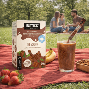 Ein Bild von Instick Milk - Schoko- 12 x 2g, in der Kategorie Nahrungsmittel Instantgetränke