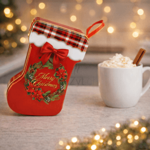 Ein Bild von Keksdose - Weihnachtsstiefel, in der Kategorie Teedosen
