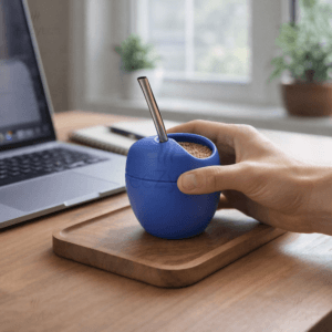 Ein Bild von Mate Mateo Original - Blau, in der Kategorie Teezubehör Calabasa (Mate-Becher)