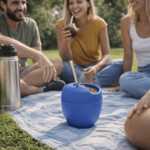 Ein Bild von Mate Mateo Original - Blau, in der Kategorie Teezubehör Calabasa (Mate-Becher)