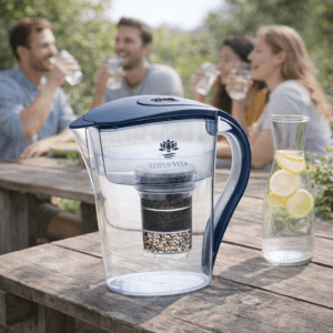 Ein Bild von NATURA PLUS® Filterkanne FAMILY - Blau, in der Kategorie Teekannen und Teesets