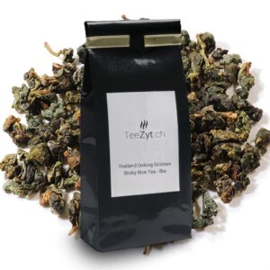 Ein Bild von Thailand Oolong Grüntee Sticky Rice Tee - Bio, in der Kategorie Grün Tee aromat. Bio Tee Oolong Tee