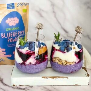 Ein Bild von The Organic Labs - Blueberry Powder - Bio, in der Kategorie Nahrungsmittel Getrocknete Früchte