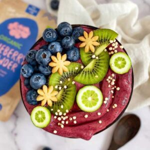 Ein Bild von The Organic Labs - Blueberry Powder - Bio, in der Kategorie Nahrungsmittel Getrocknete Früchte