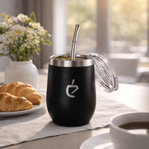 Ein Bild von Yerba Mate Teeset TERMOLID von Un Mate, in der Kategorie Teezubehör Mate Zubehör Calabasa (Mate-Becher)