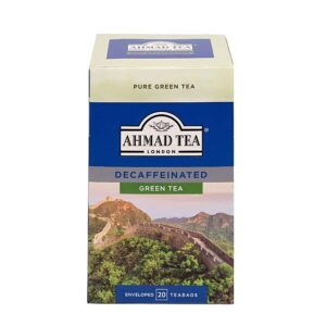 Ein Bild von Ahmad Tea - Green Tea Decaffeinated - 20 Teebeutel à 1.5g, in der Kategorie Grün Tee aromat.