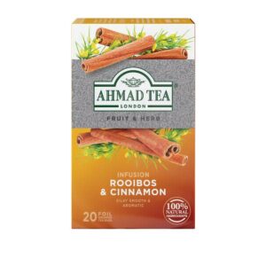 Ein Bild von Ahmad Tea - Rooibos & Cinnamon - 20 Teebeutel à 1.5g, in der Kategorie Früchtetee