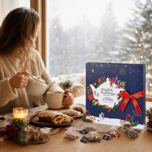Ein Bild von Premium Teebuch Adventskalender mit Schleife