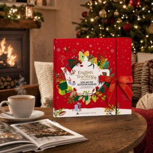 Ein Bild von Premium Teebuch Adventskalender mit Schleife 