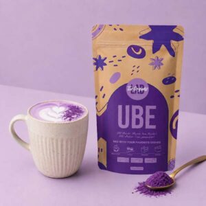 Ein Bild von The Organic Labs - UBE Latte, in der Kategorie Nahrungsmittel